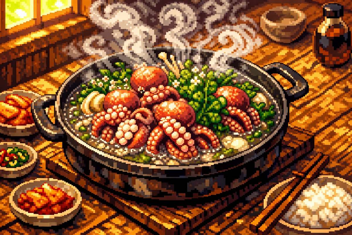 "봄을 먹다" :: 알이 꽉 찬 쭈꾸미와 향긋한 냉이의 만남
